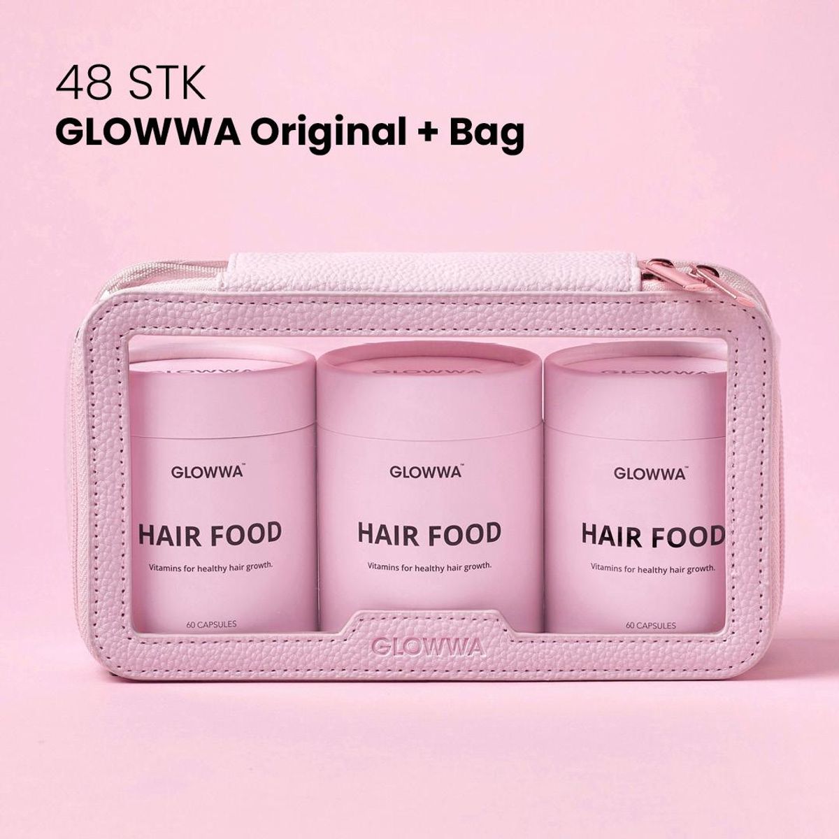 Glowwa Original + Cosmetic Bag 48 pk