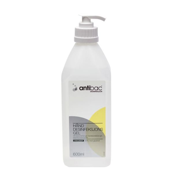 Hovedbilde Antibac Hånddesinfeksjon 85% 600 ml Gel