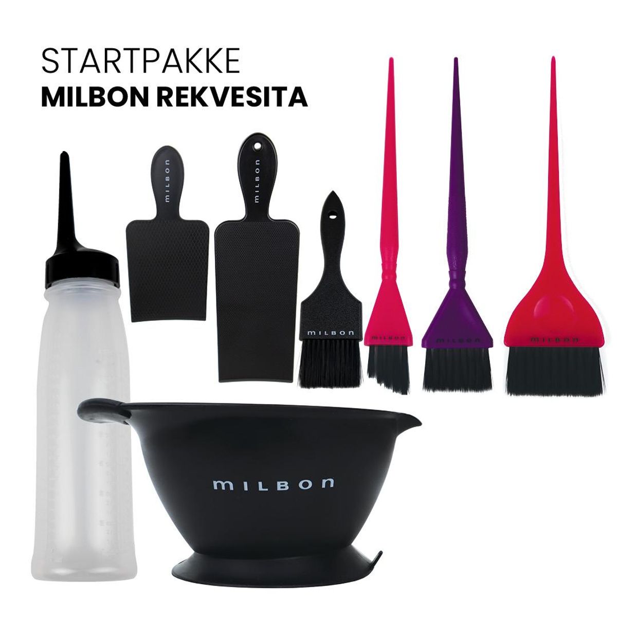 Milbon Rekvisita Startpakke
